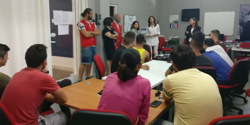 Sala de formación de la Diputación de Almería.