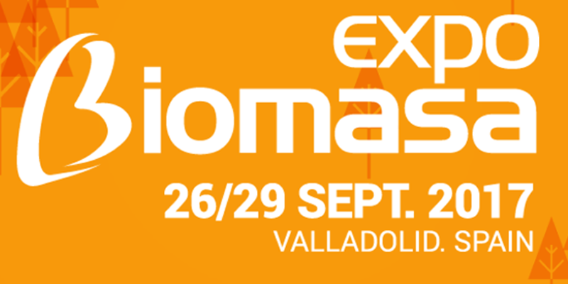 Logo de Expobiomasa 2017, que se celebra en Feria de Valladolid del 26 al 29 de septiembre.