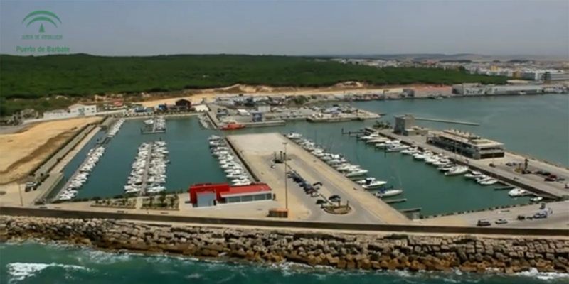 Vista aérea del Puerto de Barbate (Cádiz).