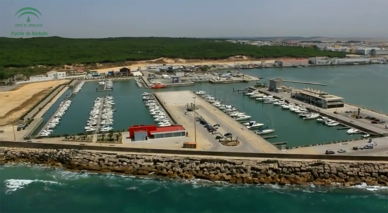 Vista aérea del Puerto de Barbate (Cádiz).