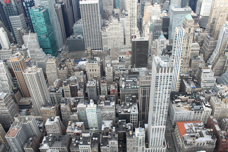 Vista de Nueva York desde Empire State Building. 