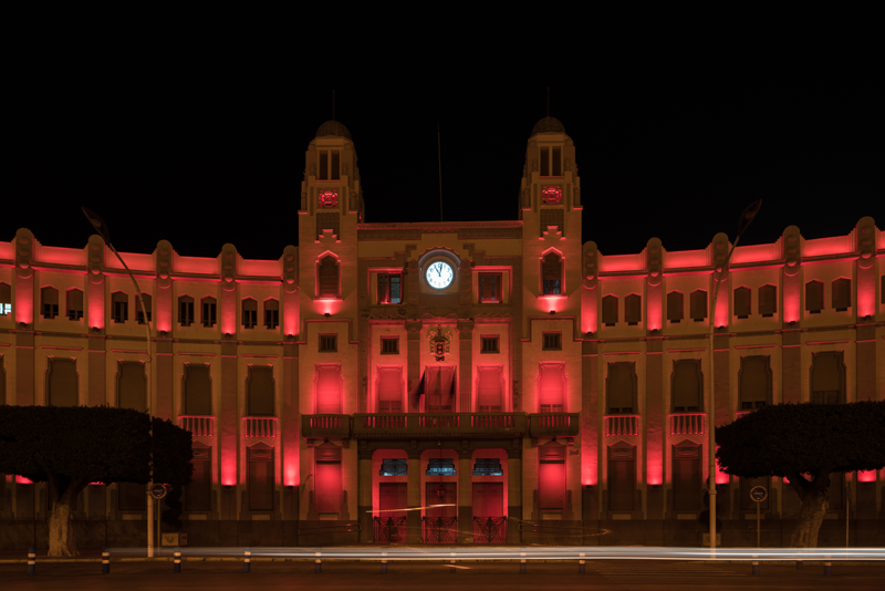 Fachada del Palacio de la Asamblea de Melilla. 