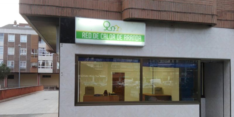 Oficina de información de la Red de Calor de Aranda de Duero.