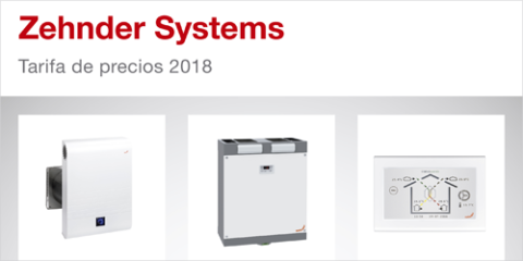 Zehnder incorpora la nueva Etiqueta Energética en su catálogo de ventilación