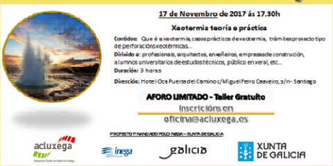 Acluxega imparte una jornada gratuita sobre Geotermia en Santiago de Compostela