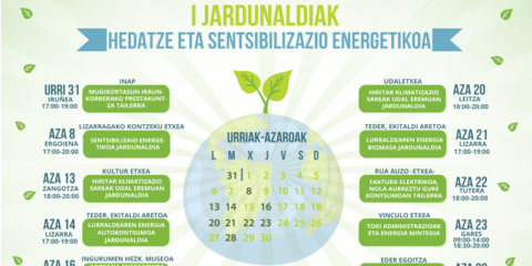 Gobierno de Navarra pone en marcha unas jornadas gratuitas de sensibilización energética