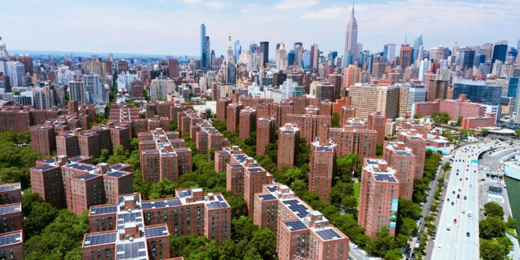 Edificios de Manhattan donde se instalarán los paneles solares para autoconsumo.