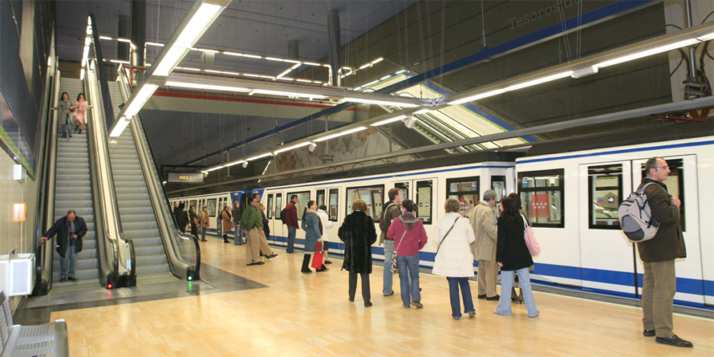 Andén de Metro de Madrid.