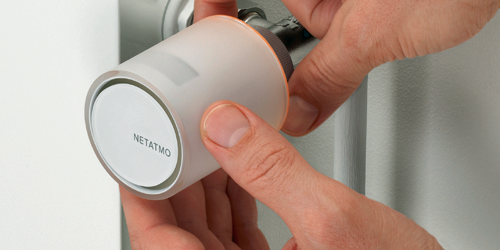 Válvulas inteligentes para radiadores de la marca Netatmo.