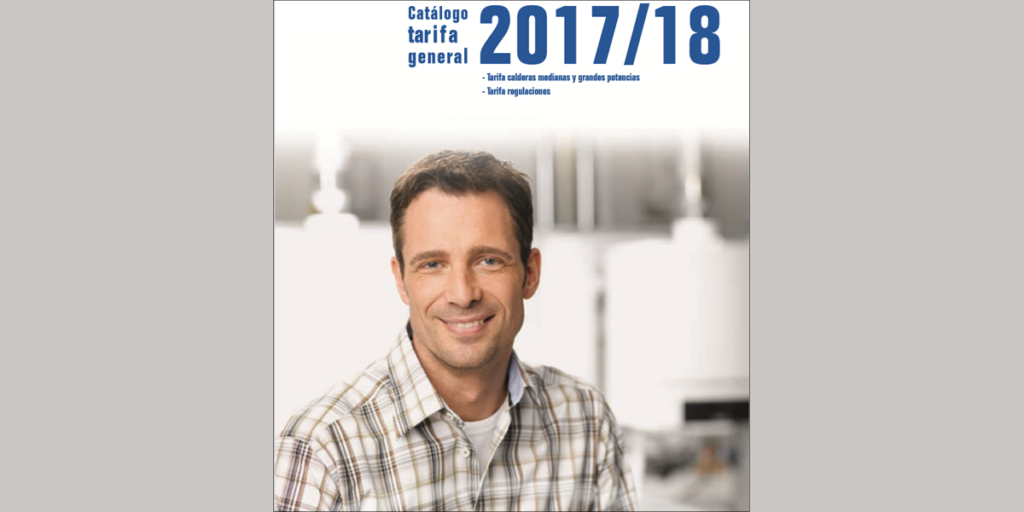 Portada del Catálogo Tarifa General de Buderus 2017/2018.