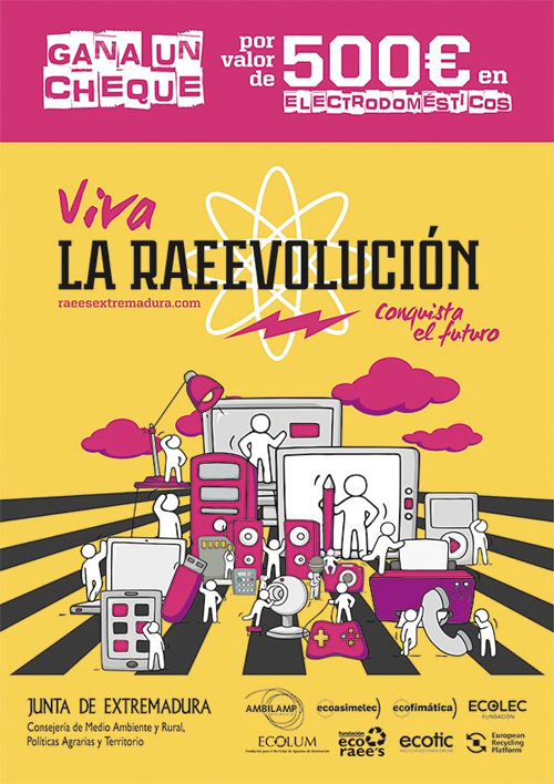 Cartel de la campaña La Raeevolución de la Junta de Extemadura