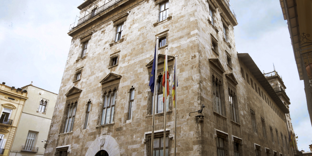 Fachada de la Generalitat Valenciana.