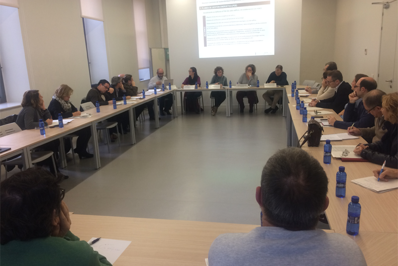 Primera reunión de la comisión de seguimiento del Plan de Ahorro Energético de Edificios de la Generalitat Valenciana.