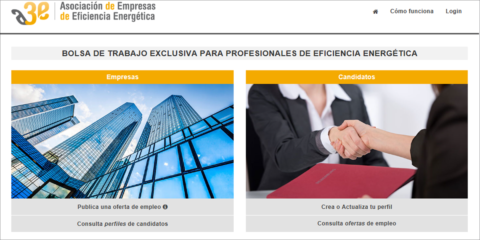A3e lanza un portal de empleo para el sector de la Eficiencia Energética