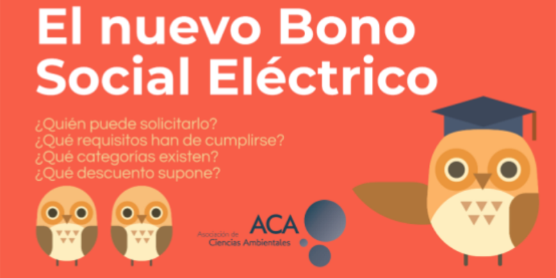 Anuncio de ACA para los dos talleres sobre el nuevo Bono Social Elétrico.