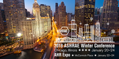 La Conferencia de Invierno de ASHRAE 2018 tendrá lugar en Chicago junto a AHR Expo