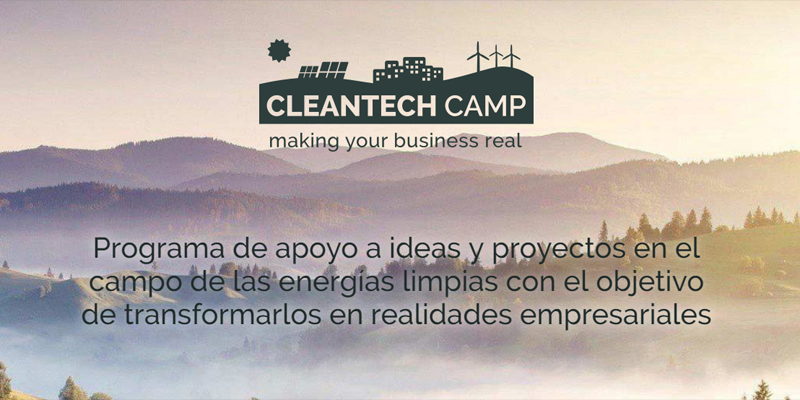 Anuncio de la tercera convocatoria Cleantech Camp. 