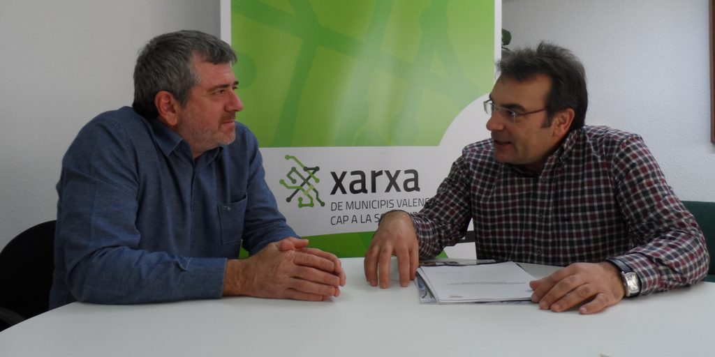 Reunión entre Avebiom y Diputación de Valencia para estudiar iniciativas de aprovechamiento energético de la biomasa.
