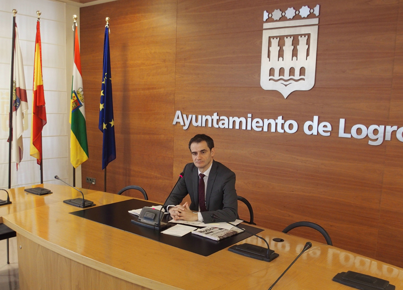 El portavoz municipal del Ayuntamiento de Logroño, Miguel Sainz