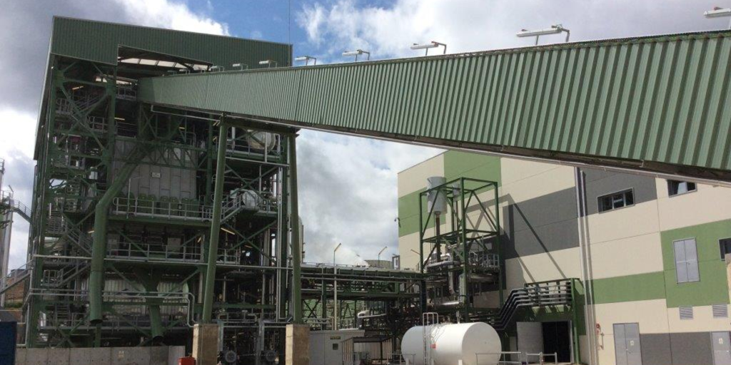 planta de producción de biomasa de Ence en Huelva