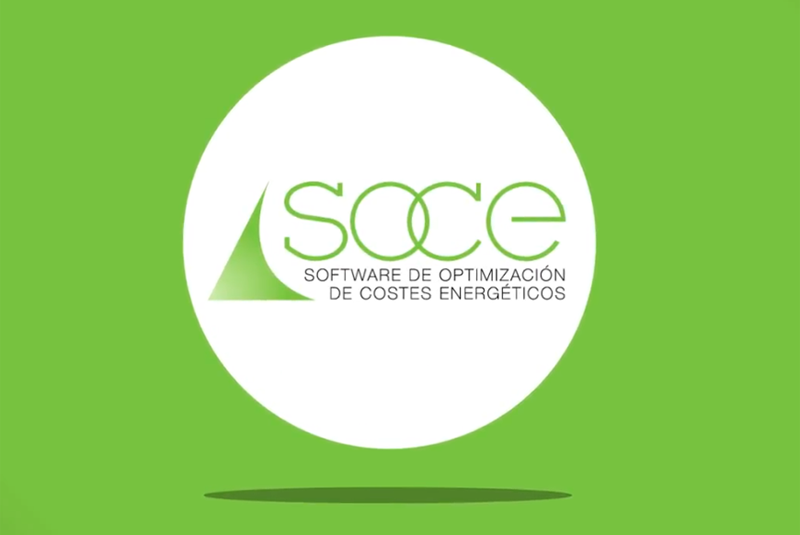 Logo de Soce, software de optimización de costes energéticos. 