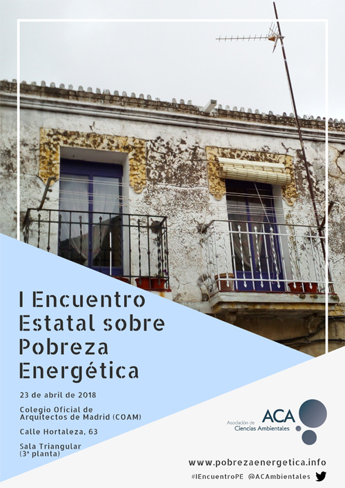 Cartel del I Encuentro Estatal sobre Pobreza Energética. 