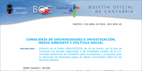 Cantabria destina 100.000 euros para actuaciones de eficiencia energética en dependencias municipales