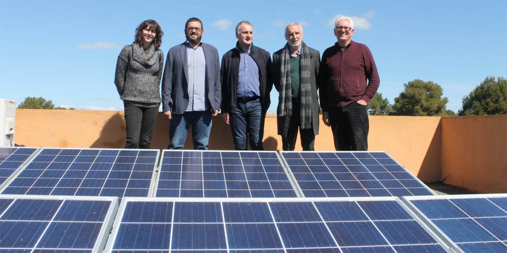 Visita oficial a la instalación de autoconsumo fotovoltaico en la EDAR de Llucmajor (Islas Baleares).
