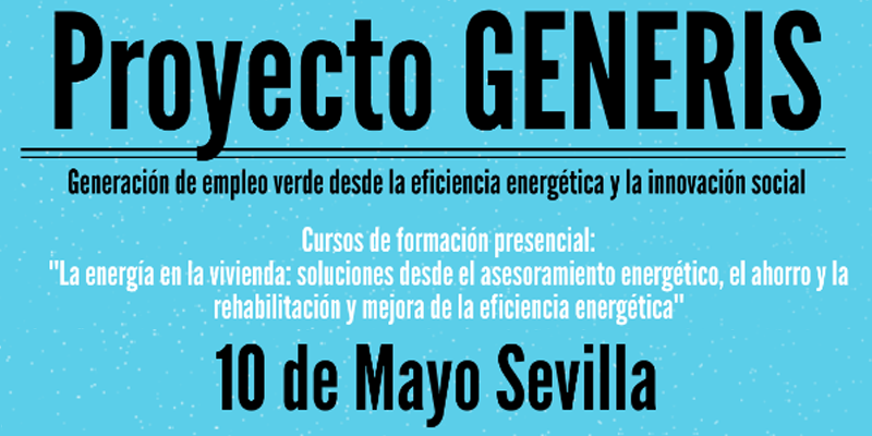 Anuncio del curso gratuito celebrado por ACA en Sevilla sobre eficiencia energética.