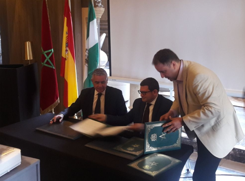 Firma del convenio de cooperación para promover la eficiencia energética en las provincias del norte de Marruecos. 