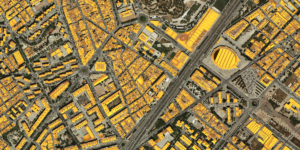 Mapa de la radiación solar global de Badalona.