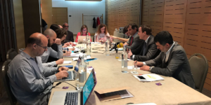 Instantánea de la presentación del Barómetro 2018 del sector de la energía eficiente en Cataluña.