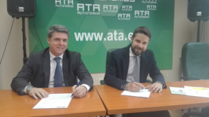 Firma del acuerdo entre Gas Natural Fenosa y ATA para impulsar la eficiencia energética entre los autónomos.