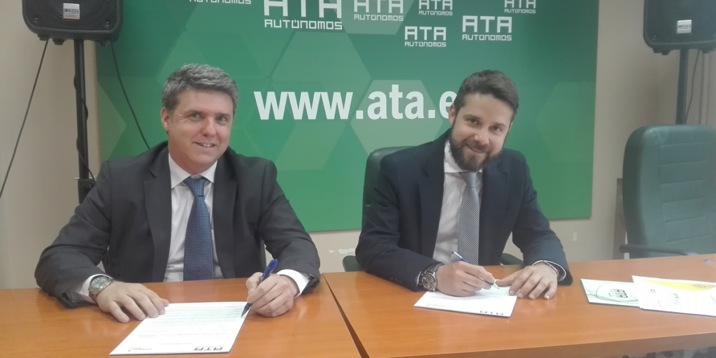 Firma del acuerdo entre Gas Natural Fenosa y ATA para impulsar la eficiencia energética entre los autónomos.