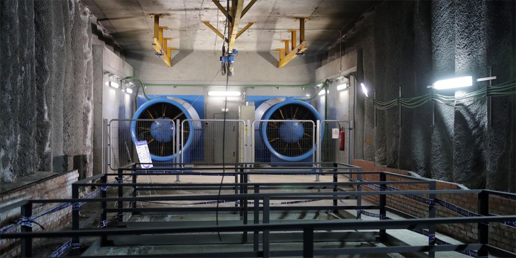 Ventilación Túnel Metro de Madrid.