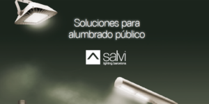 Fragmento de la portada del catálogo corporativo de soluciones de alumbrado público de Salvi Lighting Barcelona.