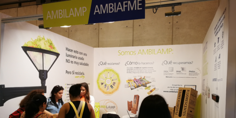 Ambilamp y Ambiafme muestran en Ifema sus soluciones para el reciclaje de RAEE