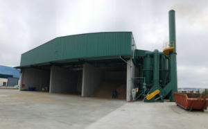 Planta de Greenalia que ha obtenido el certificado Biomasud para astilla de calidad.