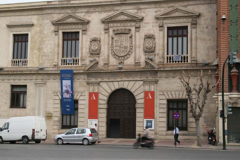 Fachada del Palacio de Almudí en Murcia. 
