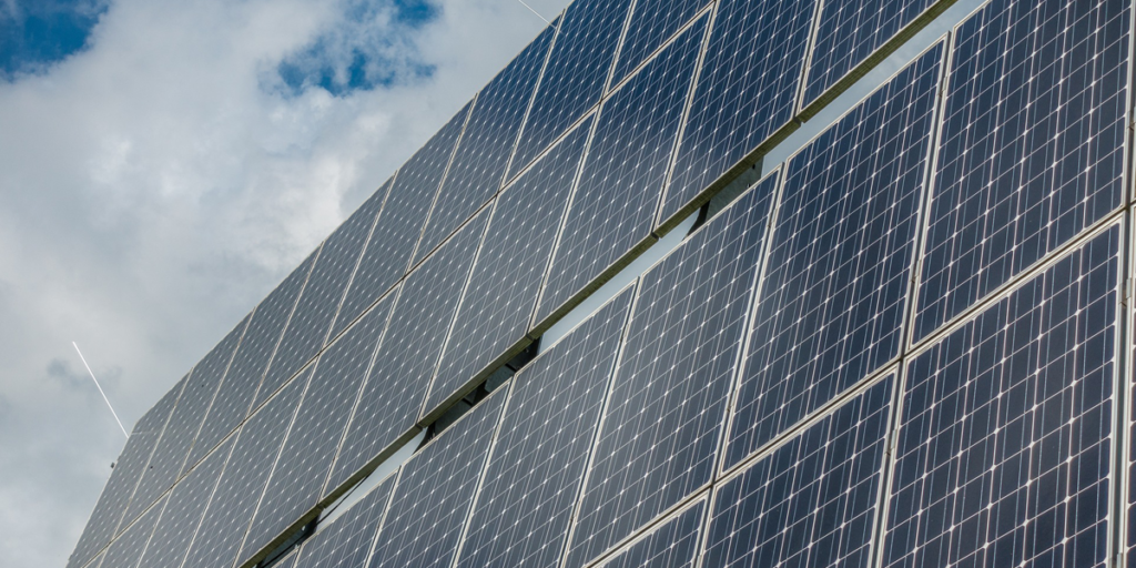 Panel solar fotovoltaico.
