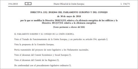 La nueva Directiva de Eficiencia Energética exime de inspección periódica a las instalaciones cubiertas por un EPC