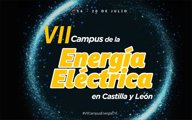 Anuncio del VII Campus de la Energía Eléctrica en Castilla y León.