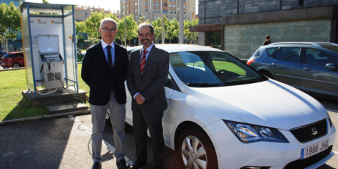 El EREN inaugura su primera estación de carga de gas natural para vehículos de uso interno
