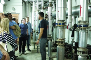 Visita guiada por las instalaciones de cogeneración del polideportivo de Tolosa.