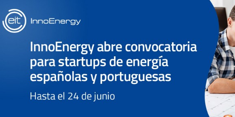Anuncio de la convocatoria para startups de energía españolas y portuguesas.