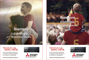 Campaña visual de Mitsubishi Electric.