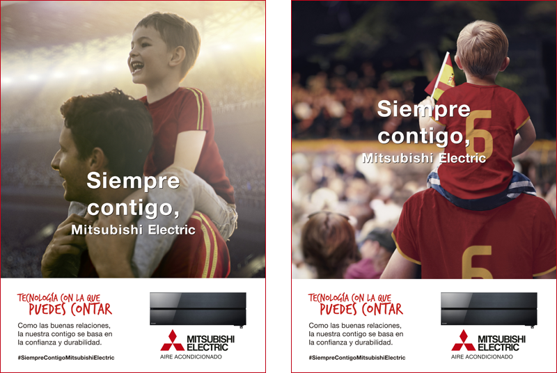 Campaña visual de Mitsubishi Electric. 