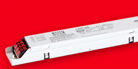 Olfer presenta la fuente de alimentación Mean Well LDC-55 para LED en formato balastro