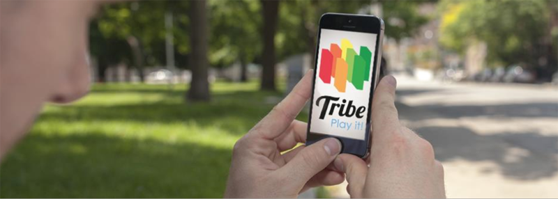 Aplicación móvil Tribe. 