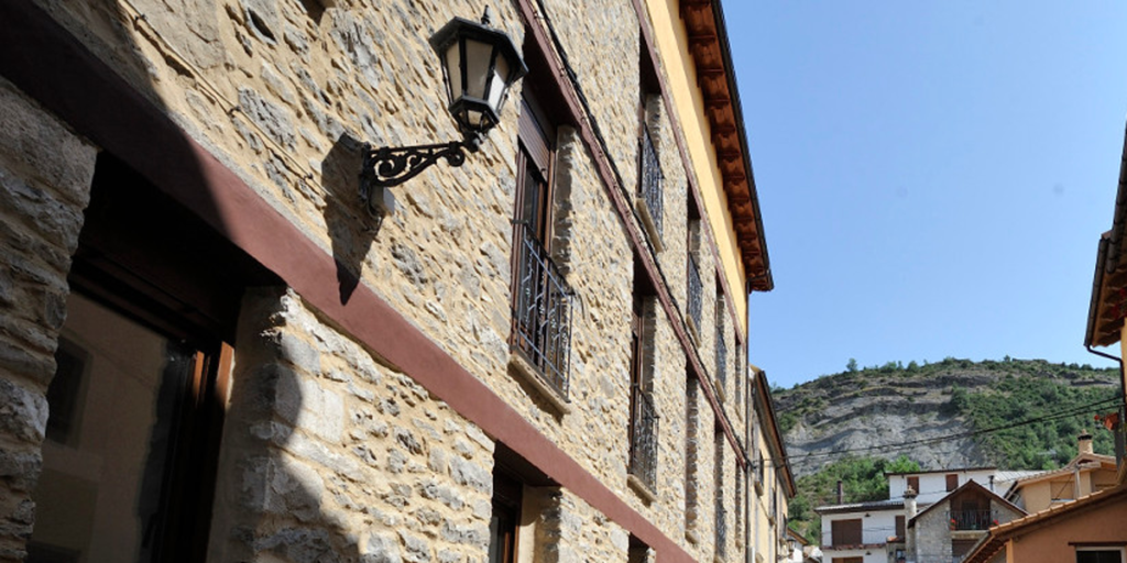 Calle de un pueblo de Huesca´.